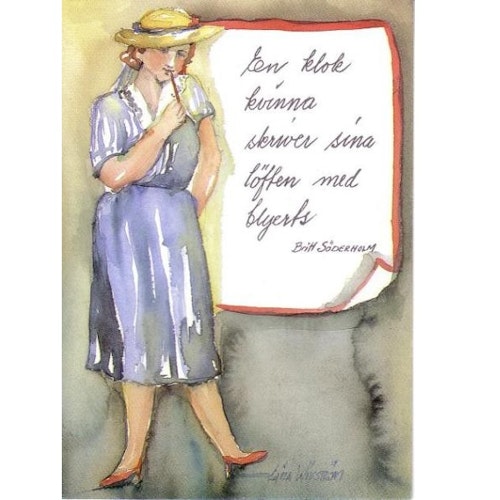 Kort LW "En klok kvinna..."