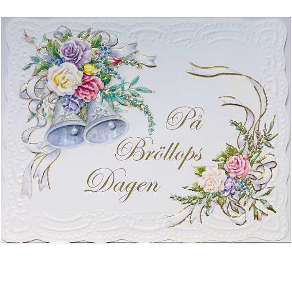 Blomsterkort "På Bröllopsdagen"