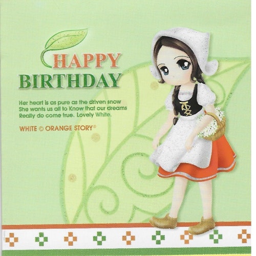 Kort+kuvert "Happy Birthday" 5