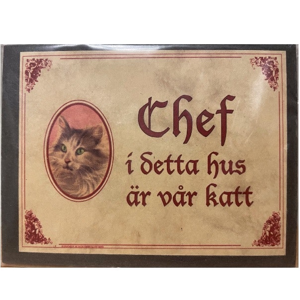 Magnet "Chef i detta hus..."