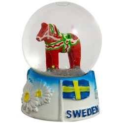 Water globe Dala horse 45mm