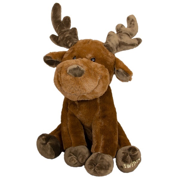 Soft toy Moose, sitting Glader 20 cm