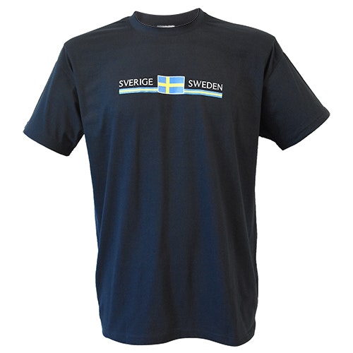 T-Shirt mit Schwedenflaggenmotiven