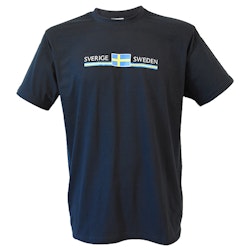T-Shirt mit Schwedenflaggenmotiven