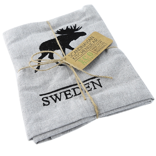 Moose kitchen towel, Sweden, recycled