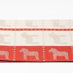 Kitchen towel Dala horse red