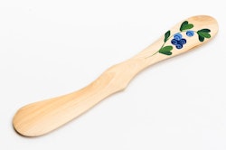 Butter knife Hand painted - Blueberry, Laser engraved, 17 cm