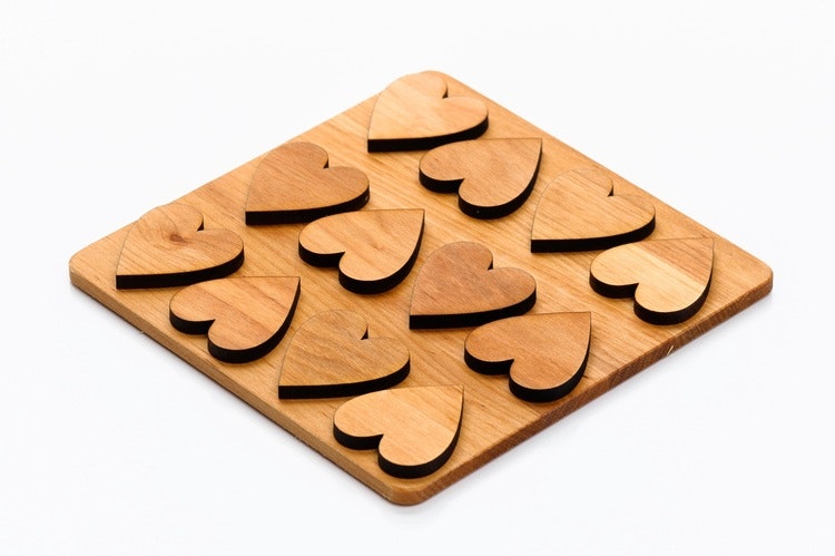 Pot coasters Hearts From Scandinavian Handicrafts