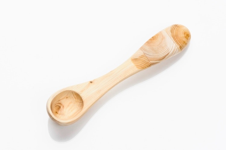 Salt spoon intarsia, 10 cm