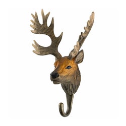 Hand-carved Hook Red Deer