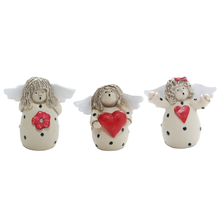 Angels 3-pack, red H.4cm