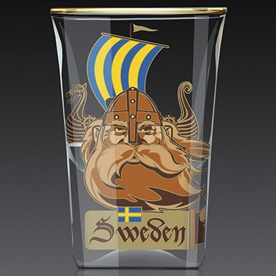 Shotglas:  Viking & Svärd