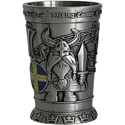 Schnapsglas aus Zinn: Viking, 6cm