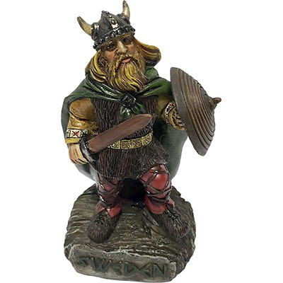 Figur: Viking, svärd, stående, 10cm