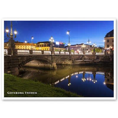 Vykort: Göteborg, Kungsportsbron, 148 x 105 mm
