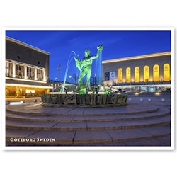 Postcard: Gothenburg, Poseidon, 148 x 105 mm