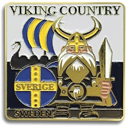 Magnet Viking i metall 5,5 x 5,5 cm