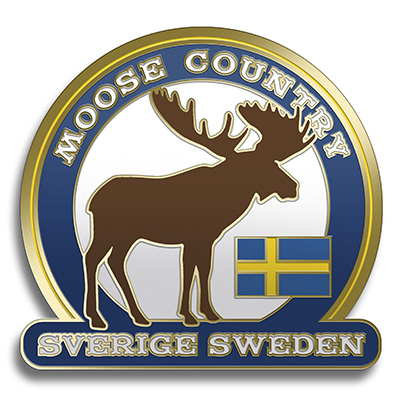 Magnet moose country i metall