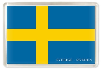 Magnet Sverigeflaggan, acrylplast