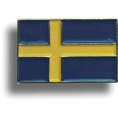 Pins i metall. Sverigeflagga (20x14mm)