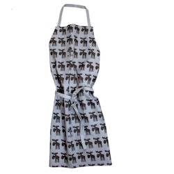 Apron Moose on Gray Mia L.96 cm