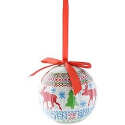 Christmas tree ball, knitted elk Sweden 75mm