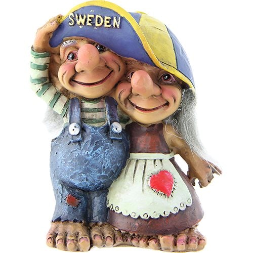 Figur, trollpar under keps. 2 storlekar - Haga of Sweden