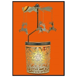 Tealight Candle lantern Carousel, Reindeer - Spruce