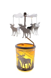 Tealight: Candle lantern Carousel, Standing Moose