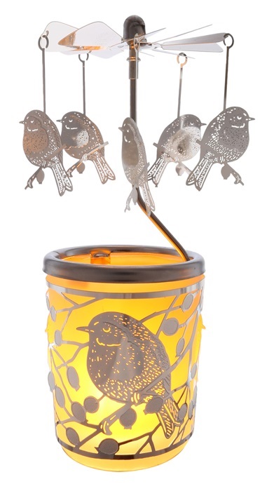 Tealight: Candle lantern Carousel, Bullfinch
