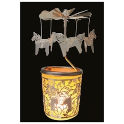 Tealight: Candle lantern Carousel, Dala horse