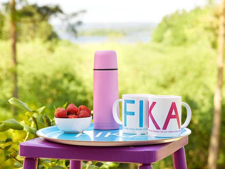 Mugg, FIKA, (Grön/Blå/Rosa/Svart/Röd/Turkos/Gul och Pride)