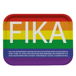 Bricka Fika, regnbågen / Pride