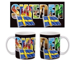 Mug: Sweden motif, 9.5x8cm