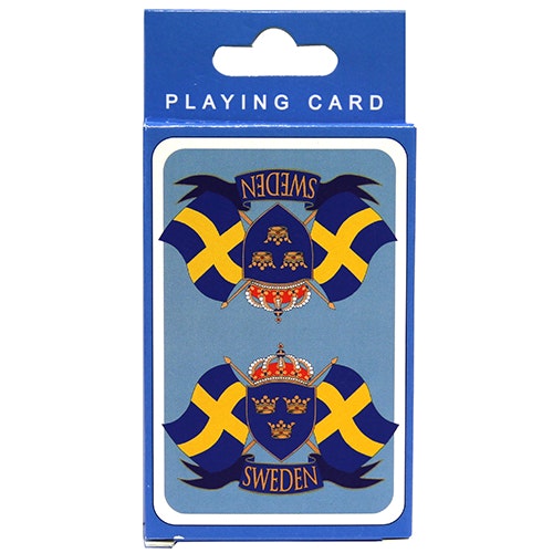 Card deck Sweden Flags