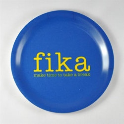 Coaster edge, Make time Fika, Ø 10 cm