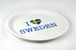 Untersetzer Rand, ich liebe Schweden