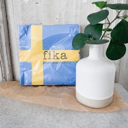 Lunchservett, Swedish flag, Fika