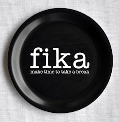 Coaster edge, Make time Fika, black