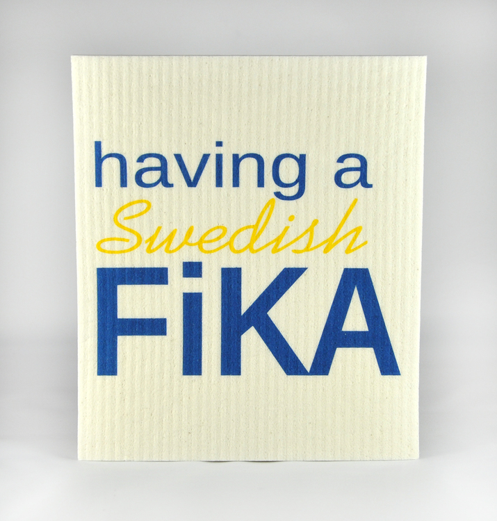 Disktrasa, having a Swedish Fika, 18x20 cm