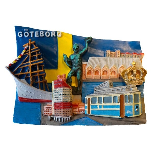 Poly Magnet Gothenburg collage, 7 x 4.5 cm