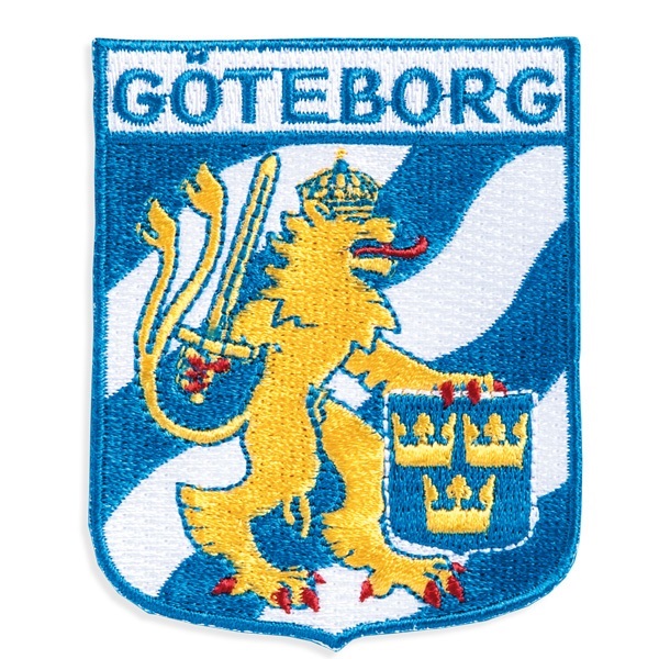 Broderat tygmärke Märke Göteborg