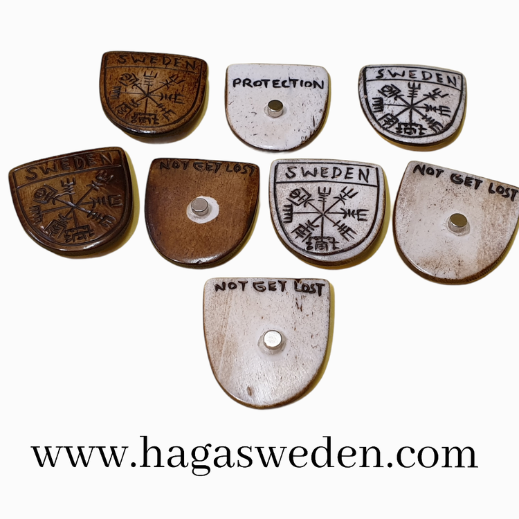 Magnet ;Viking Symbol, Handmade from Bone