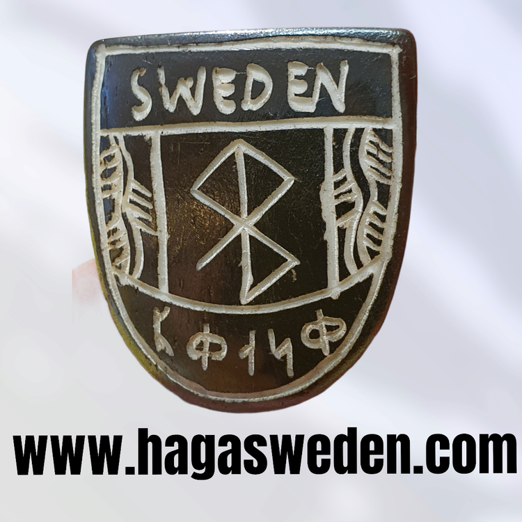 Magnet  Wikinger Symbol Handgefertigt aus Knochen