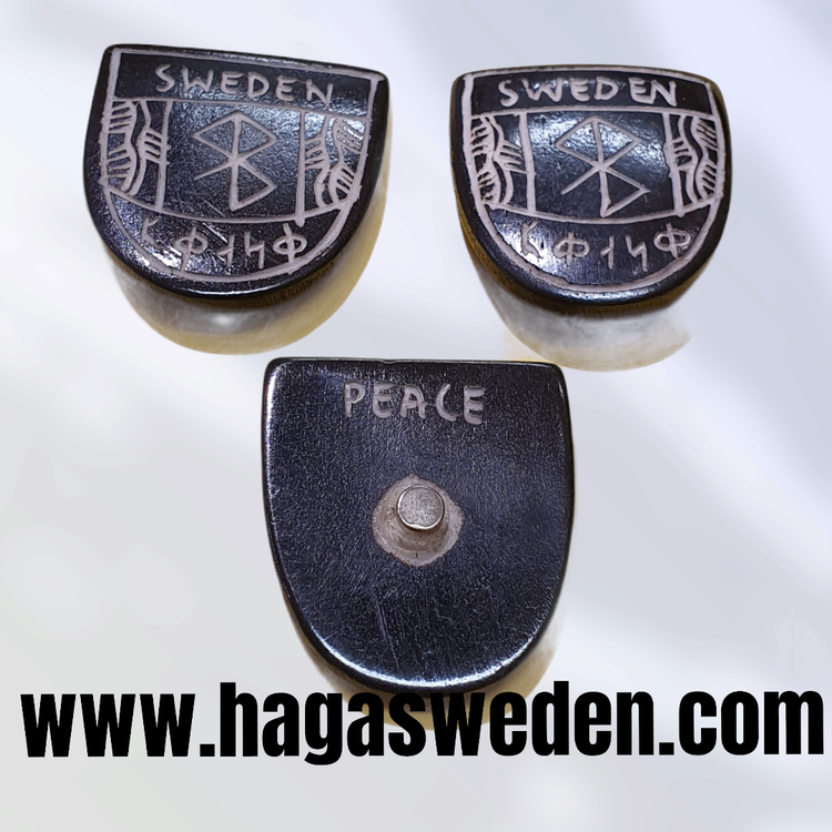 Magnet  Wikinger Symbol Handgefertigt aus Knochen