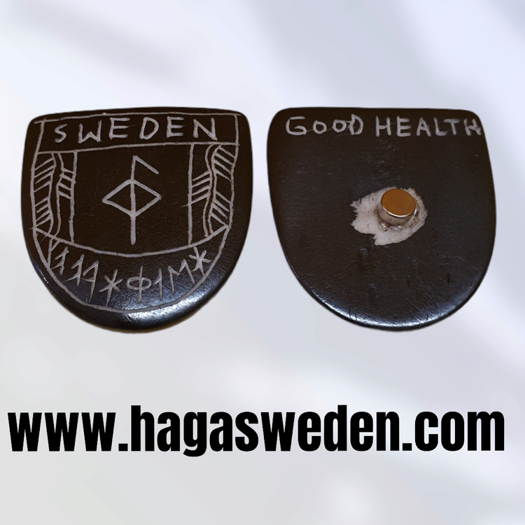 Magnet  Wikinger Symbol Handgefertigt aus Knochen