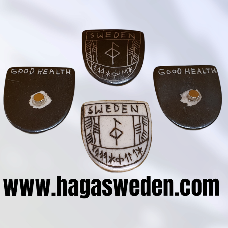 Magnet  Wikinger Symbol Handgefertigt aus Knochen