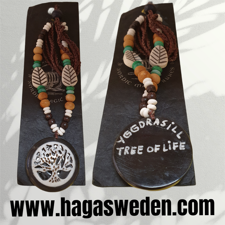 Halsband 'TREE OF LIFE' Handmade from Bone