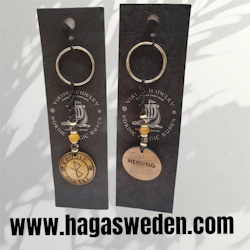 Keychain: 'Viking Symbol' Handmade from Bone