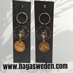 Keychain: 'Viking Symbol' Handmade from Bone